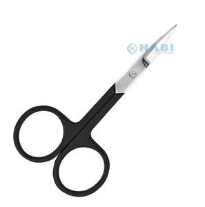 La mejor Tijera para uñas de belleza de doble curva de 4 \ ", diseño de punta de flecha de plata afilada, hoja de acero inoxidable segura y elegante, cizalla para manicura de uñas - Product Image 1