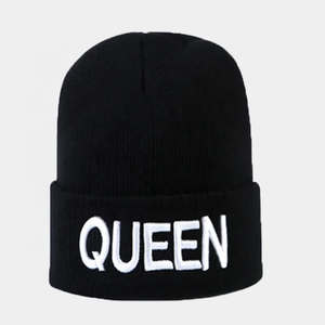 Totalmente personalizado, OEM, venta al por mayor, parejas de moda, bordado de letras, Logo, Tobogán, sombrero de punto, gorro de invierno, sombreros para hombres y mujeres - Product Image 3