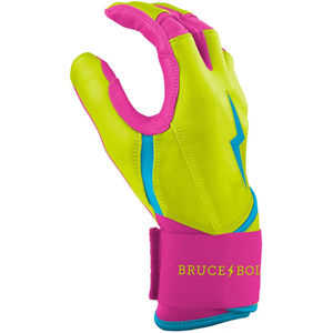 Gants de frappe de baseball professionnels en cuir BRUCE BOLT antidérapants avec logo et design personnalisés, qualité supérieure, en cuir pleine fleur - Product Image 4