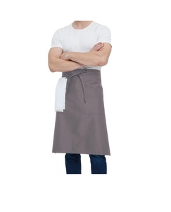Tablier de taille unisexe résistant aux taches avec grande poche Tablier de cuisine en coton pour barbecue Bistro Serveur Tablier de restaurant - Product Image 6