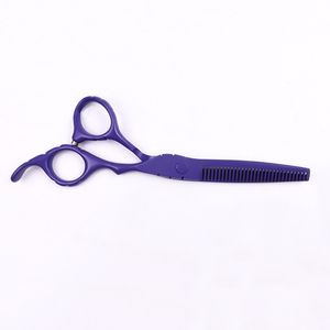 BLUE Ciseaux de coiffeur professionnels sur mesure avec poignée élégante Ciseaux de coupe de cheveux de haute qualité avec pointe de lame tranchante - Product Image 3