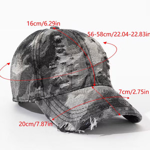 Casquette de camionneur classique effet vieilli pour homme – Légère, respirante et ajustable – Style décontracté et streetwear pour le quotidien - Product Image 3