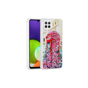 Funda de Silicona OYO Popy de Lujo Brillante con Diseño de Mármol y Purpurina para Protección de Cámara para Samsung Galaxy M32 - Product Image 1
