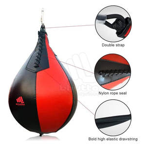 ลูกบอลซ้อมมวยหนังคุณภาพดีที่สุด ลูกบอลซ้อมมวยแบบแขวนคู่ สำหรับมืออาชีพ - Product Image 3