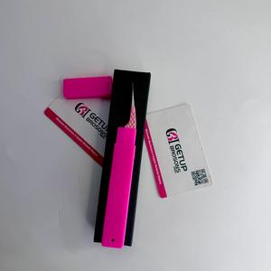 แหนบต่อขนตา GETUP BROSONS IMPEX คุณภาพสูง เคลือบสีชมพู ปลายเงิน ปลายเรียบ  รับทำโลโก้ตามสั่ง - Product Image 3
