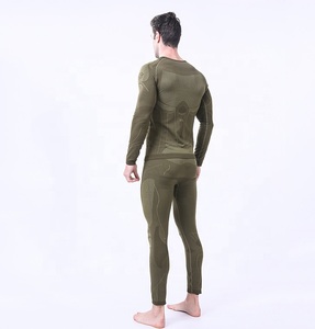 Short de compression d'hiver sans couture pour hommes, léger, couche de base, ensemble de sports de ski, sous-vêtements thermiques, séchage rapide et chaud - Product Image 4