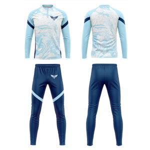 ชุดวอร์มเล่นฟุตบอลของผู้ชายสีแดงระเหิดแบบกำหนดเองโลโก้ด้านหน้าผ้าซับเหงื่อผ้าโพลีเอสเตอร์100% - Product Image 6