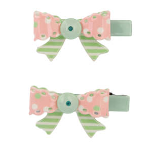 Girls Hair <b>Pin</b> 2 Pcs - Green - Product Image 1