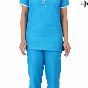 Uniformes médicos de hospital de algodón y poliéster para mujer, uniformes personalizados cómodos de manga corta para Hospital, uniforme de enfermera - Product Image 5