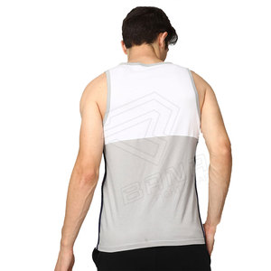 Camiseta de baloncesto personalizada al por mayor, camiseta sin mangas de malla transpirable uniforme en estilo Hip Hop informal de talla grande, dos tonos disponibles - Product Image 4