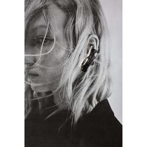 Elara <b>Clip</b>-On Silver Sculptural Earrings - Product Image 3