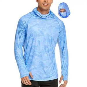 OEM Custom High Quality Upf50+ Quick Drying Uv <b>Wet</b> Sweat Long Sleeve Performance Hoodie Fishing <b>Shirt</b> - Product Image 6