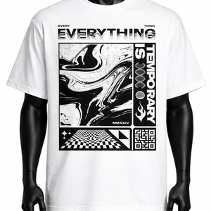 Camiseta Gráfica Oversize de Algodón de Alta Calidad OEM Personalizada al por Mayor, Estilo Urbano Casual para Hombre - Product Image 6