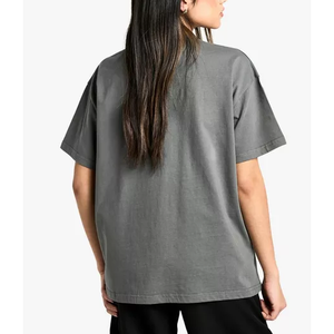 Camiseta holgada de gran tamaño para mujer, ropa de calle, vestido de algodón, camisetas lisas para mujer, Camiseta larga holgada de gran tamaño para mujer - Product Image 2