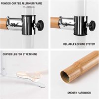 Balance Ballet Barre Portable pour la Maison Barre Réglable en Hauteur pour Stretch Pilates Danse ou Entraînements Actifs