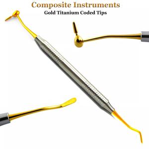 Instrumento compuesto Dental nuevo de alta calidad CIG6 puntas de oro de titanio herramientas de laboratorio de llenado de plástico acero inoxidable - Product Image 5