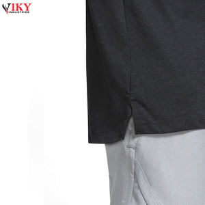 T-shirt à manches courtes pour hommes, couleur noire unie avec col ras du cou et tactique, nouveau modèle de tee-shirt imprimé par VIKY INDUSTRIES - Product Image 6