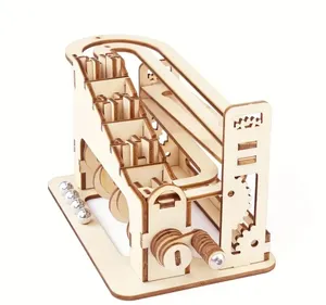 वयस्कों और बच्चों के लिए 3डी लकड़ी के शिल्प आरा क्लाइंबिंग ड्राइव मॉडल असेंबलिंग आरा पहेली शैक्षिक खिलौने