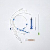 Kit de drainage abdominal à usage unique avec gaine pelable pour usage vétérinaire