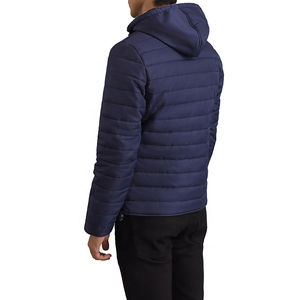 Veste matelassée personnalisée avec logo en gros pour hommes et femmes, veste de sport coupe-vent d'extérieur, col à capuche, vêtements de travail d'hiver, taille 5XL - Product Image 5