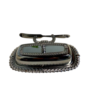 Mantequillera con Tapa en Acabado Plateado al por Mayor B2B, Diseño Clásico, Vajilla para Hotel y Restaurante, Contenedor para Servir Mantequilla, Utensilios de Cocina - Product Image 2