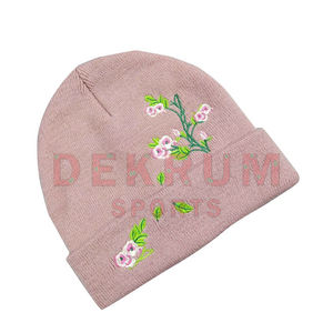 หมวกบีนนี่ผ้าฝ้ายสำหรับฤดูหนาวหมวกบีนนี่แบบถักพร้อมปักโลโก้ออกแบบได้ตามต้องการ-ให้ความอบอุ่นกลางแจ้ง - Product Image 1