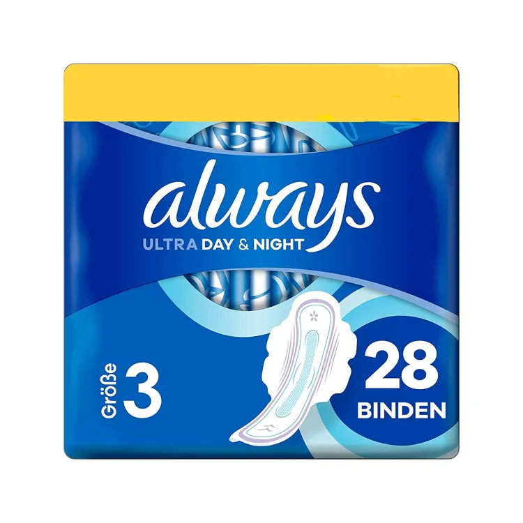 Always Radiant Feminine Pads, Size 1 Regular, with Wings, Scented, 42 ct