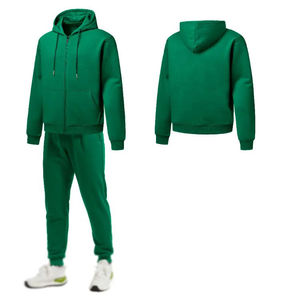 Hombres clásicos de moda OEM Diseño personalizado Su propio logotipo Trajes de chándal con cremallera completa con cremallera Algodón más cálido para adultos - Product Image 2