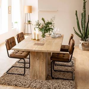 Mesa de comedor de madera de mango Vivien - Product Image 1
