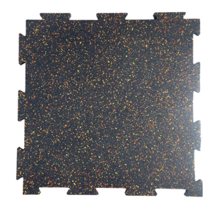 Azulejos de gimnasio entrelazados Supersafe de gran calidad, Goma elástica resistente, absorbente de golpes, duradero, antideslizante, suelo de 8-15mm de espesor - Product Image 1