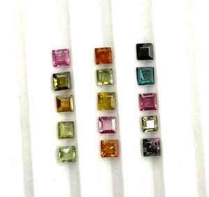 พลอยทัวร์มาลีนสีชมพูธรรมชาติอัญมณีทรงหลวมขนาด3-5มม. ได้รับการรับรองจากการทำเครื่องประดับ - Product Image 1