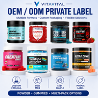 Gummies de Créatine Monohydrate OEM ODM, Compléments Alimentaires à Marque Privée, Formule Végétalienne Personnalisée, Fabricant, Faible MOQ, Approvisionnement Direct Usine