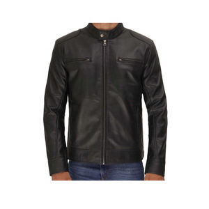 Dernières vestes en cuir pour hommes personnalisables 2023 de qualité supérieure OEM Causal disponibles en vente à bon prix en gros avec dernière conception - Product Image 6