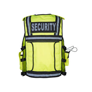 New Latest Design 2025 <b>Sleeveless</b> Hi Vis Working <b>Vest</b> Customized Heavy Duty Outdoor Safety Security <b>Men</b> Hi Vis Working <b>Vest</b> - Product Image 4