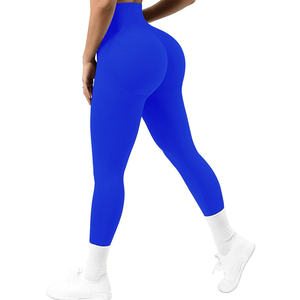 Leggings solides de course de sport élastiques pour femmes - Product Image 3