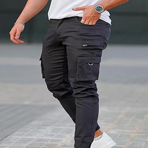 Printemps et été pantalons pour hommes Style rétro italien lâche droite droite affaires coton pantalon décontracté fabriqué par robe de sport - Product Image 5