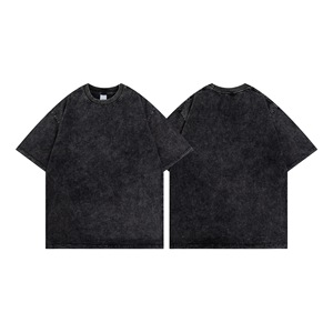 เสื้อยืดผ้าฝ้ายผู้ชายลายกราฟิกเสื้อยืดซักได้แนวสตรีทแวร์สไตล์วินเทจ - Product Image 3