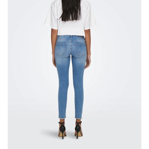 2024 Women's High-Rise Skinny Fit Casual Denim <b>Jeans</b> 98% Cotton 2% Spandex Clean Look Stretchable Waist Plus Size Winter Solid - Product Image 3