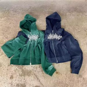 Custom Vintage Oversized Men Acid Wash Sun Faded Zip up Hoodie DTG Impresión Sudaderas con capucha para hombre - Product Image 1