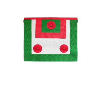 Tablier maçonnique classique, style apprenti entré, tablier maçonnique de frére franc-maçon, design à bordure bleue, tablier de maître maçon - Product Image 3