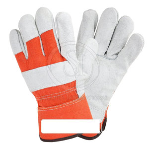 Precio barato Guantes de trabajo de alta calidad Material duradero Guantes de trabajo hechos de cuero para seguridad - Product Image 2