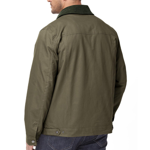 Covered Button Newly Arrived Cotton Breathable <b>Long</b> Sleeves Canvas <b>Men's</b> <b>Jackets</b> <b>Man</b> <b>Jackets</b> <b>Jacket</b> for <b>man</b> - Product Image 2