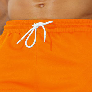 กางเกงขาสั้นผู้ชายกางเกงวิ่งขาสั้นผ้าโพลีเอสเตอร์แห้งเร็วแบบหลวมเอวยางยืดสำหรับฤดูร้อน - Product Image 2