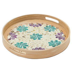 Meilleur Choix Design Bambou Rotin Service Plateaux De Rangement Plateaux Ensemble Table De Service En Gros Bon Prix Cuisine Plateau Organisateur - Product Image 2