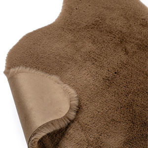 Vente en gros de tapis en peluche lapin beige de qualité supérieure bas quantité minimale de commande fabriqué en Turquie maison prière style scandinave couleur unie porte - Product Image 1