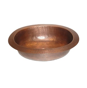 Top Arrival Modern Design <b>Bathroom</b> <b>Sink</b> in Copper Hammered Wah Basin <b>Sink</b> for Washroom and Kitchen Utensils <b>Sink</b> - Product Image 5