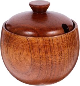 Large Hand-Crafted Round Wooden Salad Bowl with Unique Wood Grain Pattern Vibrant Natural Colors - Product Image 2