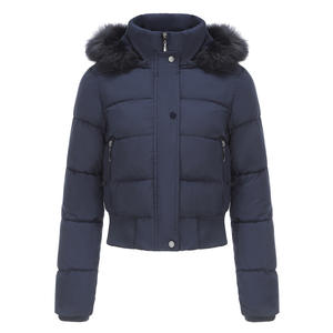 Chaqueta Bomber Acolchada de Invierno para Mujer, de Alta Calidad, Gruesa, de Color Sólido, con Capucha Impermeable, Informal, de Algodón y Lana - Product Image 5