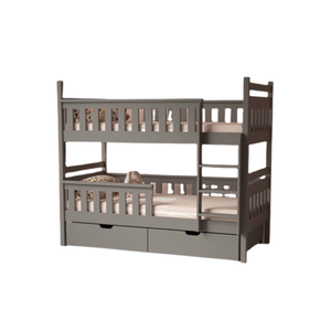 Litera de madera de estilo moderno simple para dormitorio infantil con escalera y cajones, muebles para niños, fábrica directa - Product Image 1