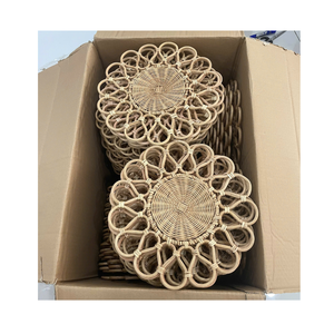 Sophisticated Vintage Rattan Charger Plate for Dinner Tables Affordable Rustic Rattan Charger Plate for Dining Rooms - Product Image 1